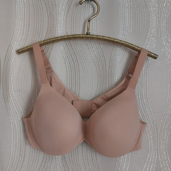SKIMS Bra Smoothing Intimates 42D CLAY NWT Full Coverage Beige Tan Plus Size NEW - Picture 2 of 10